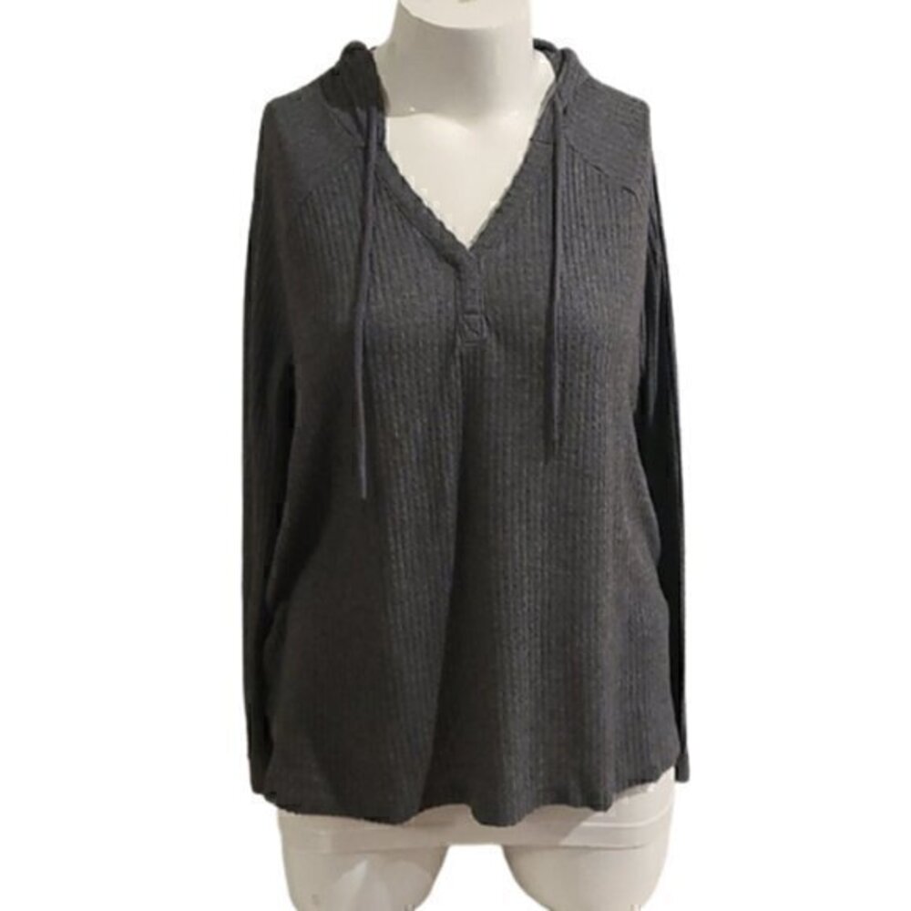 [Secret Treasures] Gray Hooded Long Sleeve - Sz XL